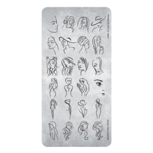 Stamping Plate 23 Line Art Woman