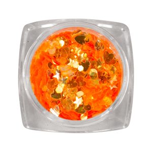 Neon Inlay Glitter Orange