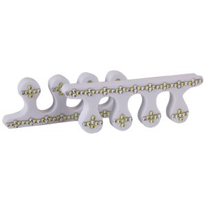 Rhinestone toe Separators White 2st